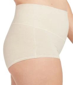 Spanx Cotton Comfort Boyshort 19 Spanx Cotton Comfort Boyshort -Fashion Underwear 40051rspa htroatmeal 1