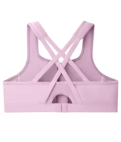 Glamorise Zip-Up Front-Close Wire-Free Sports Bra -Fashion Underwear 9266elo lavender bv1