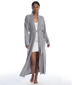 Long Cashmere Robe -Fashion Underwear arl2011 flannelgrey