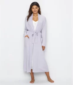 Long Cashmere Robe -Fashion Underwear arl2011 lavendergrey