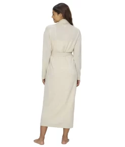 Long Cashmere Robe -Fashion Underwear arl2011 oatmeal bv5