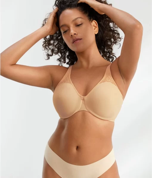Passion For Comfort Minimizer Bra -Fashion Underwear bal3385 softtaupeka 1x