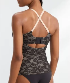 BARE Lace Medium Control Cami 13 BARE Lace Medium Control Cami -Fashion Underwear barb30262cami black 4x