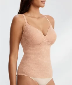 BARE Lace Medium Control Cami 17 BARE Lace Medium Control Cami -Fashion Underwear barb30262cami nude 10Apr23 0735