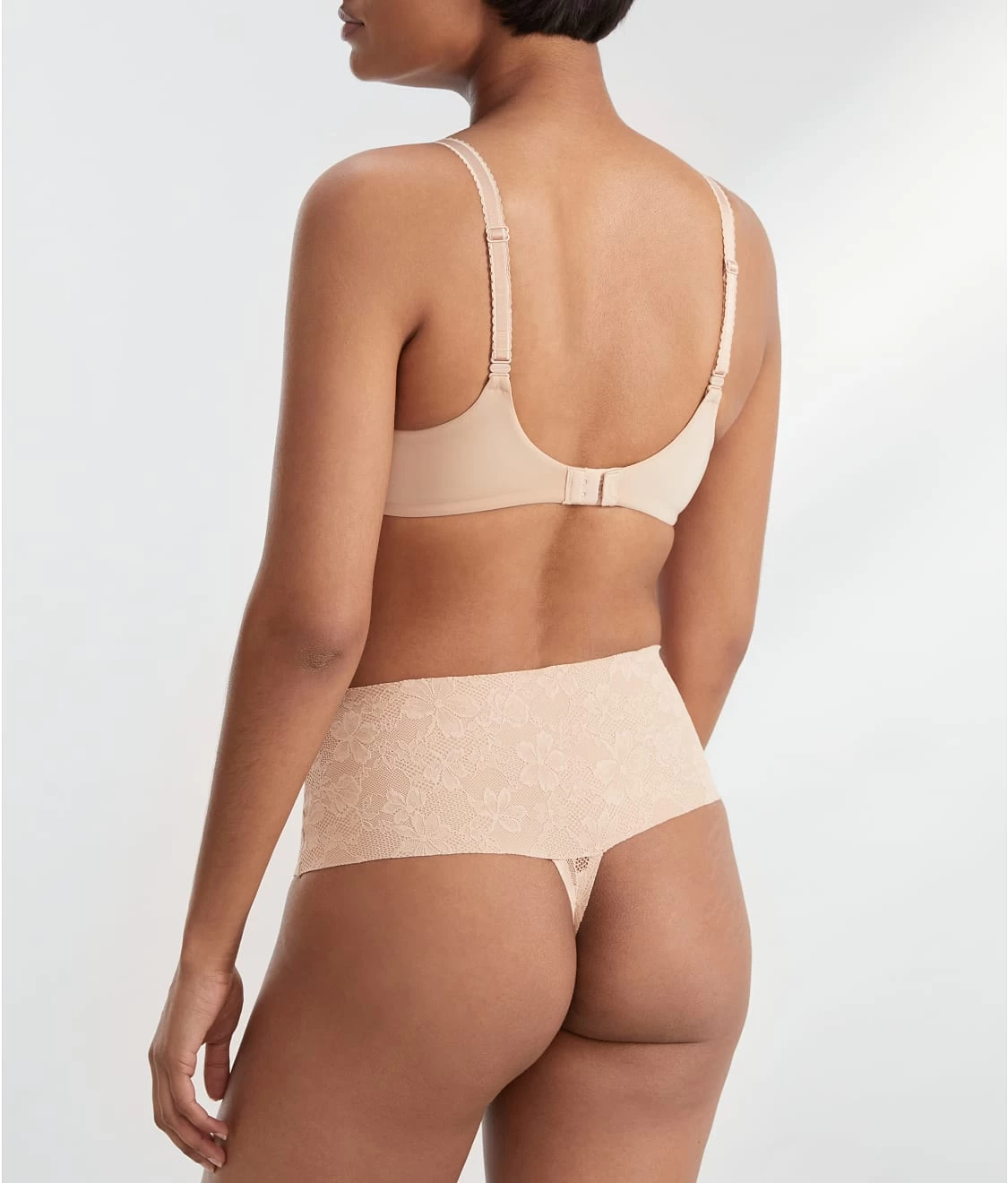 BARE Lace Medium Control Shaping Thong 2 BARE Lace Medium Control Shaping Thong - Image 2