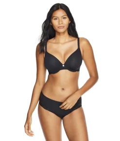 Vivian Plunge T-Shirt Bra 14 Vivian Plunge T-Shirt Bra -Fashion Underwear bira10059 black fs4