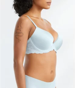 Calvin Klein Seductive Comfort Lift Convertible Push-Up Bra -Fashion Underwear calqf1444f2 palestblue 2