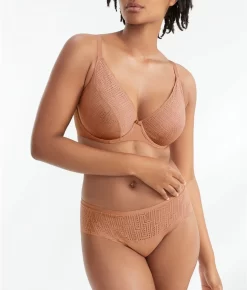 Chantelle Everyday Graphique Plunge Bra -Fashion Underwear cha10q1ef mochamoose fs