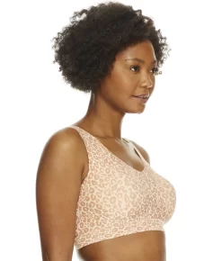 Chantelle Soft Stretch V-Neck Printed Bralette -Fashion Underwear cha11d1 naturalleopard 1