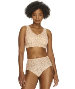 Chantelle Soft Stretch V-Neck Printed Bralette -Fashion Underwear cha11d1 naturalleopard fs1