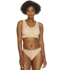 Chantelle Soft Stretch V-Neck Printed Bralette -Fashion Underwear cha11d1 naturalleopard fs2