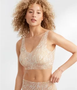 Chantelle Soft Stretch V-Neck Printed Bralette