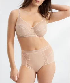 Chantelle True Lace Full Coverage Bra 26 Chantelle True Lace Full Coverage Bra -Fashion Underwear cha11m1 nudeblush 02 07 23 fs