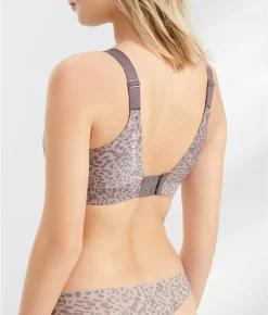 Chantelle Low Impact Everyday Wire-Free Sports Bra   -Fashion Underwear cha15m2f22 6btaupeleopard 3x