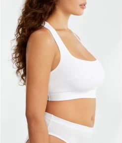 Chantelle Cotton Comfort Bralette 9 Chantelle Cotton Comfort Bralette -Fashion Underwear cha15p1 white 3
