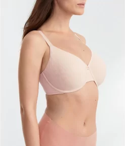 Chantelle Comfort Chic Seamless Shaping Bra -Fashion Underwear cha18j2 rgrose 21Feb2023 2x