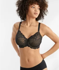 Chantelle Rive Gauche Side Support Bra -Fashion Underwear cha3281 black x