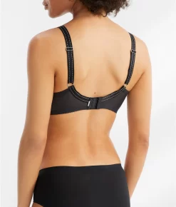 Chantelle Rive Gauche Side Support Bra -Fashion Underwear cha3281 black x bv