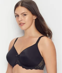 Chantelle Rive Gauche Full Coverage T-Shirt Bra -Fashion Underwear cha3286 black 6
