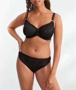 Curvy Kate Wonderful Vibe Full Cup Bra -Fashion Underwear curck053102blk black fs