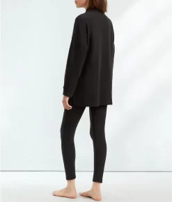 Work Hard Chill Hard Fleece Pajama Set -Fashion Underwear dkny2022595 black x bv