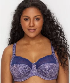 ELOMI Mariella Side Support Bra -Fashion Underwear eloel4420 bluebirdbld