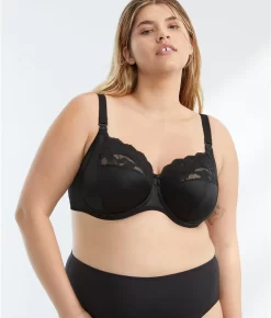 ELOMI Molly Side Support Nursing Bra -Fashion Underwear eloel4565new black 3
