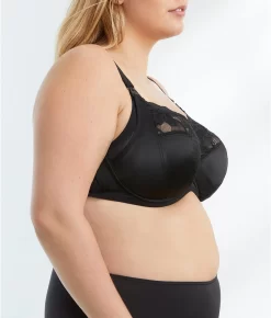 ELOMI Molly Side Support Nursing Bra -Fashion Underwear eloel4565new blackx 1