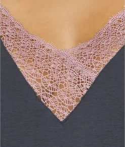 Floretta Knit Cami Pajama Set -Fashion Underwear floq80925 charcoal 2