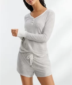 Star Seeker Jersey Knit Shorts Set -Fashion Underwear hon95120 ivorysnowcrys 13