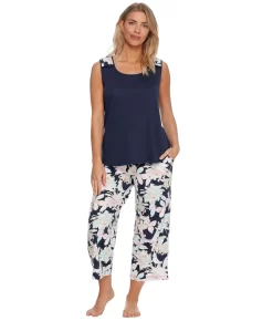 Seaside Dreams Knit Capri Pajama Set
