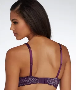 Sophia Lace Bra -Fashion Underwear lem2435 eggplant bv1