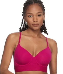 Bliss Flex Smoothing Longline T-Shirt Bra -Fashion Underwear nat722276s2 brightberry