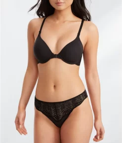 Lush Front-Close T-Shirt Bra -Fashion Underwear nat728309 black 03Mar23 fs
