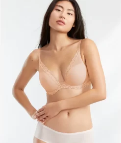 Feathers Plunge Bra -Fashion Underwear nat730023 cameorose x