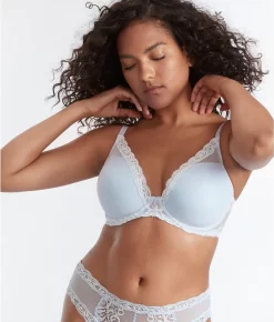 Feathers Plunge Bra -Fashion Underwear nat730023 rainy 1