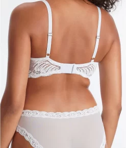 Feathers Plunge Bra -Fashion Underwear nat730023 rainy 3