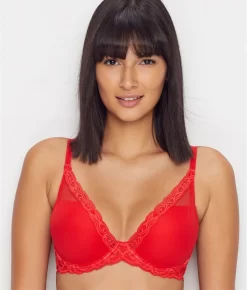 Feathers Plunge Bra -Fashion Underwear nat730023f19 stoplight