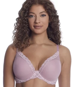 Feathers Plunge Bra -Fashion Underwear nat730023f20 spanishrose60