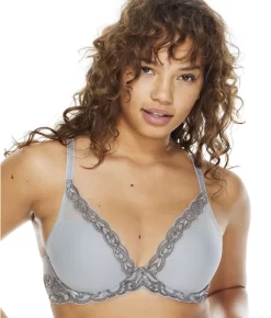 Feathers Plunge Bra -Fashion Underwear nat730023f21 stonefog