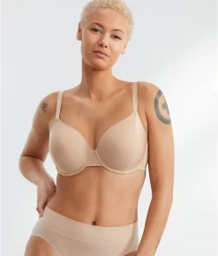 Side Effect Full Coverage T-Shirt Bra -Fashion Underwear nat731311 cafe