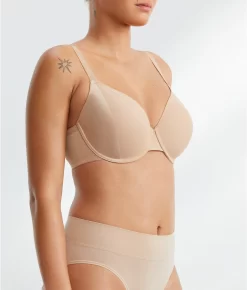 Side Effect Full Coverage T-Shirt Bra -Fashion Underwear nat731311 cafe 1