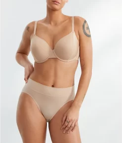 Side Effect Full Coverage T-Shirt Bra -Fashion Underwear nat731311 cafe fs