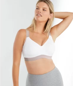 Dynamic Anywhere High Impact Underwire Sports Bra -Fashion Underwear nat751245 whiteleadr