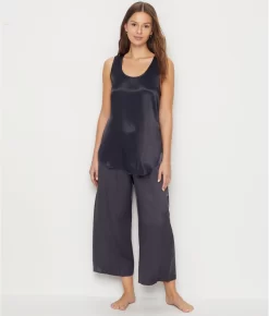 Jolie Satin Ankle Pants -Fashion Underwear pjhjackie coal fs