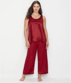 Jolie Satin Ankle Pants -Fashion Underwear pjhlaura red fs