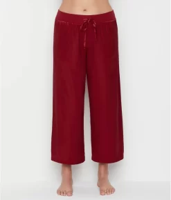 Jolie Satin Ankle Pants -Fashion Underwear pjhpj2006 red