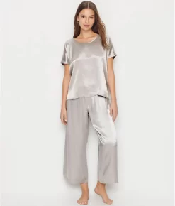 Roxxy Satin Lounge Top -Fashion Underwear pjhroxxy darksilver 2