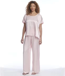 Roxxy Satin Lounge Top -Fashion Underwear pjhroxxy lightpeach fs1