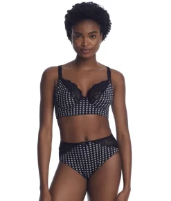 PRIMA DONNA Madison Plunge Longline Bra 34 PRIMA DONNA Madison Plunge Longline Bra -Fashion Underwear pri0262126f20 crystalblack fs